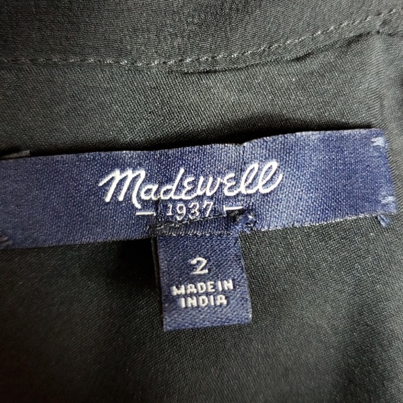 Madewell Silk Sequin Yoke Dress - Picture 5 of 5